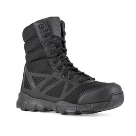 Reebok Dauntless 8" Seamless Tactical Boot with Side Zipper in Black